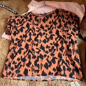 Leopard print, dress shirt